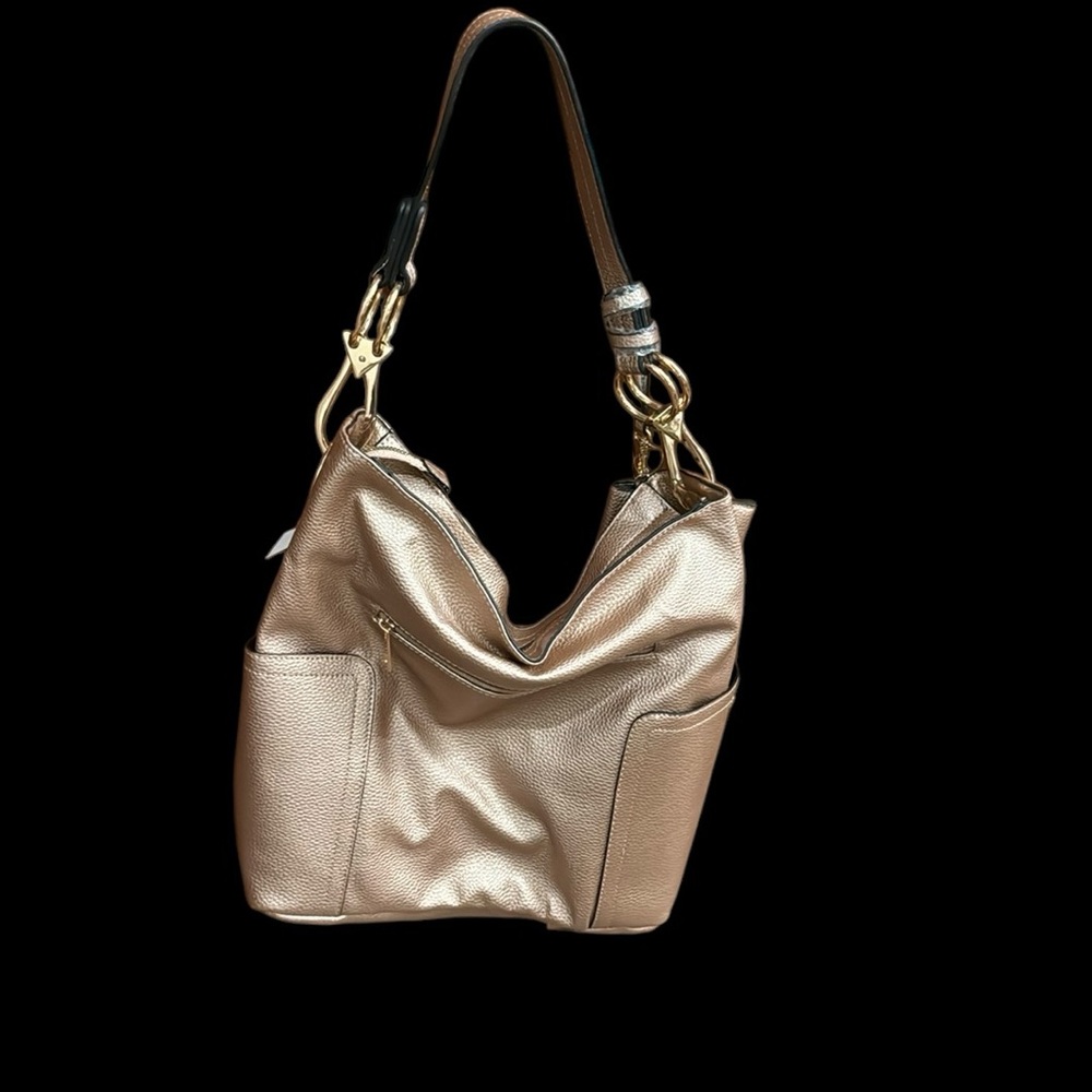 NWOT Rose Gold Slouch Purse